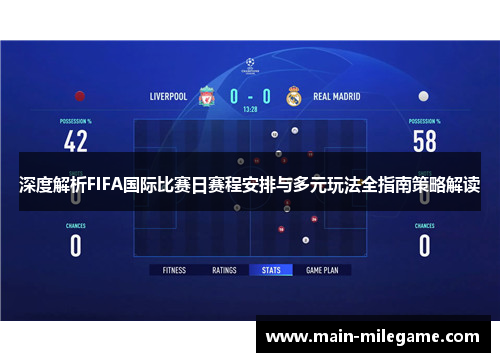 深度解析FIFA国际比赛日赛程安排与多元玩法全指南策略解读 深度解析FIFA国际比赛日赛程安排与多元玩法全指南策略解读